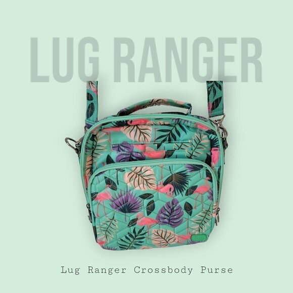 Lug Ranger Crossbody Purse - Flamingo Mint - SUPER CUTE! - Picture 1 of 7